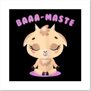 Goat Yoga Meditation for Women & Girls Posters and Art